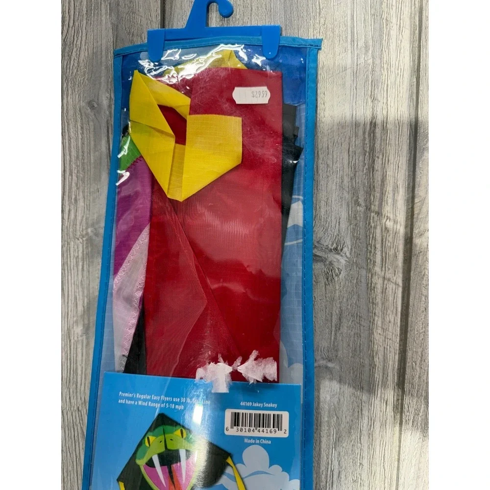 Premier Kites Jakey Snakey Easy Flyer Kite 44169 Multi Color Outdoor Toy NEW
